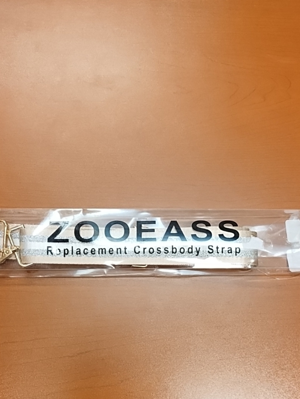 ZOOEASS Metallic Replacement Crossbody Strap - Silver